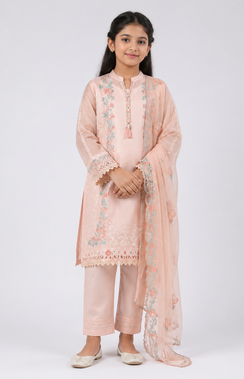 Pearl Pink Occasion Wear